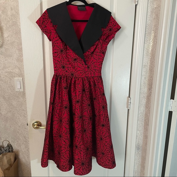 Pinup Couture Dresses & Skirts - Pinup girl clothing spiderweb birdie dress medium